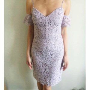 Dynamite Lavender Off the shoulder dress